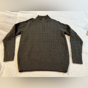 Vineyard vines cableknit half zip sweater men M